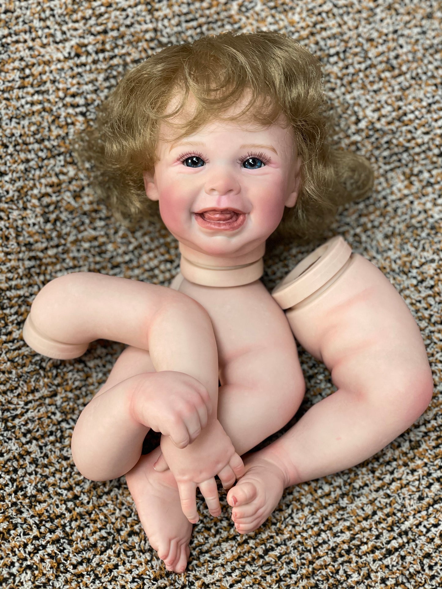 Reborn Baby Doll DIY Kits 18-20 Inch Adorable Unfinished Bonecas Parts By Skilled Artist With Fine Design