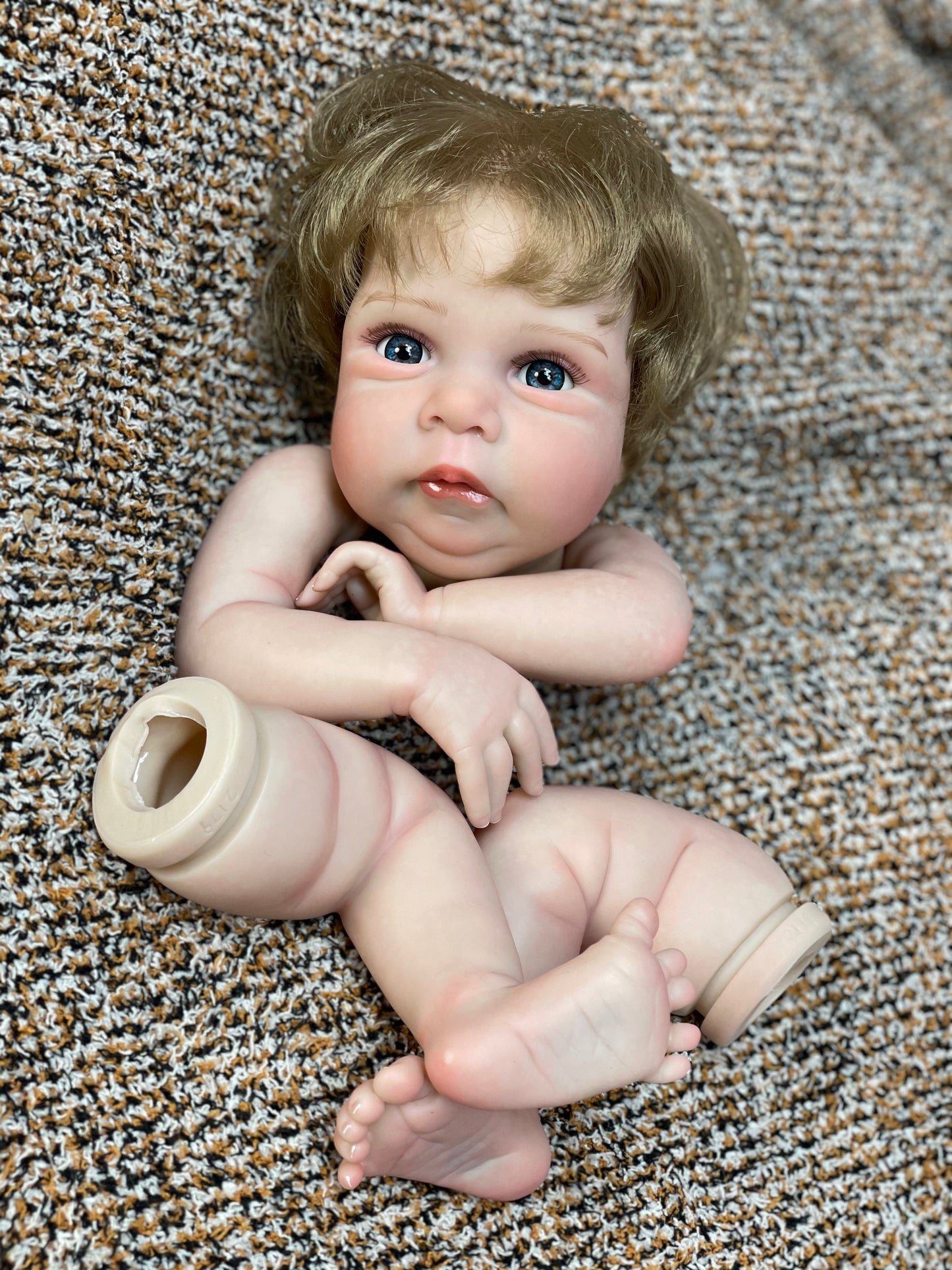 18-20 Inch Enchanting Reborn Toddler Unassembled Doll Parts With Handcrafted Skin Details For Kids‘ DIY