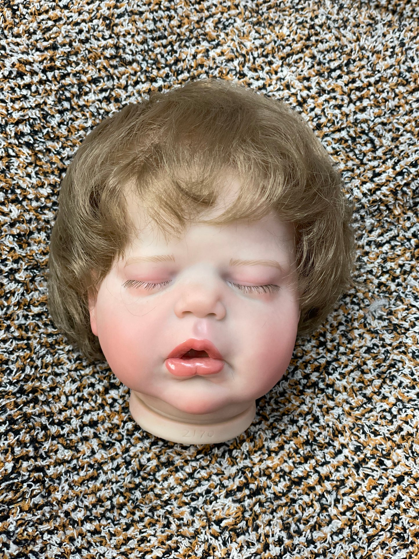 18-20 Asleep Reborn Baby Kits Handmade Realistic Newborn Doll Unassamebled Parts For Children's Playing