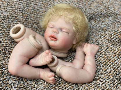 Reborn Baby Doll 18-20 Inch Hand-detailed 3D Skin Newborn Toy Kits For DIY And Playing