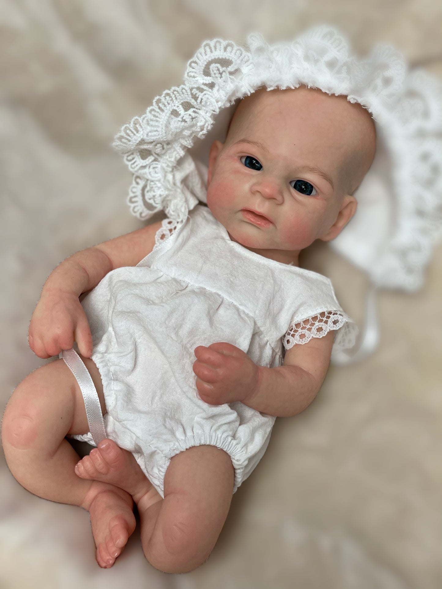 13 Inch Sweet Baby Painted/Unpainted Elijah And Vivienne Full Silicone Hand-crafted Reborn Doll With 3D Skin