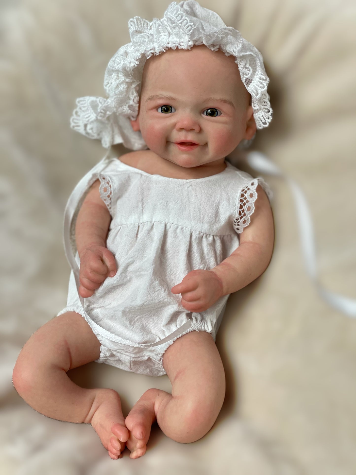 13 Inch Sweet Baby Painted/Unpainted Elijah And Vivienne Full Silicone Hand-crafted Reborn Doll With 3D Skin