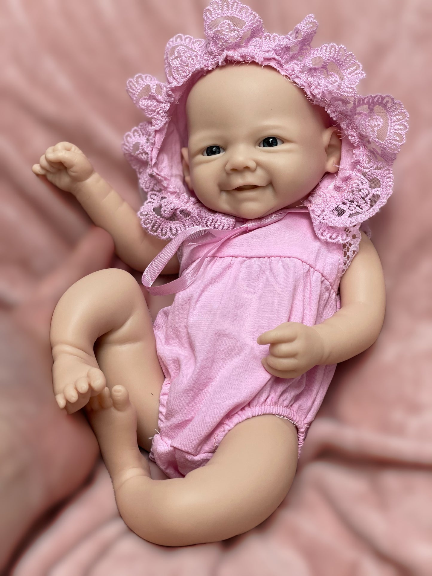 13 Inch Sweet Baby Painted/Unpainted Elijah And Vivienne Full Silicone Hand-crafted Reborn Doll With 3D Skin