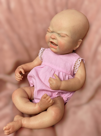 13 Inch Darling Reborn Baby Doll Maria Full Solid Silicone Waterproof Lifelike Hand-detailed Bebe With Tender Touch Feeling