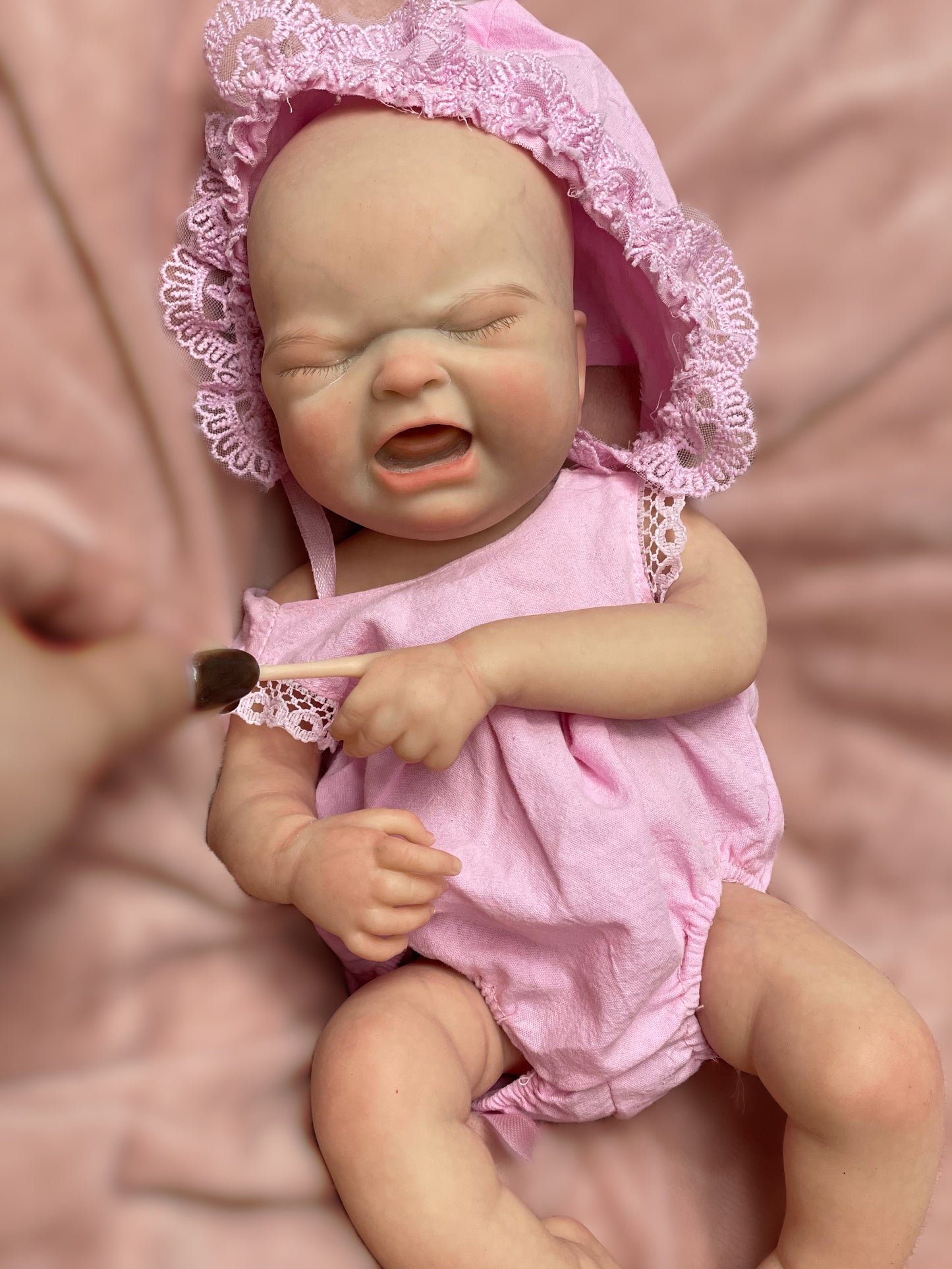 13 Inch Darling Reborn Baby Doll Maria Full Solid Silicone Waterproof Lifelike Hand-detailed Bebe With Tender Touch Feeling