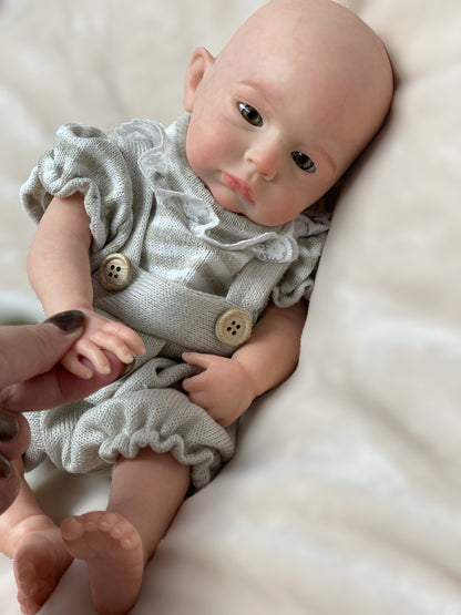 Enchanting Reborn Bebe Doll 13 Inch Cameron Whole Body Silicone With Gentle Touch Feeling For Children Playing And Accompanying