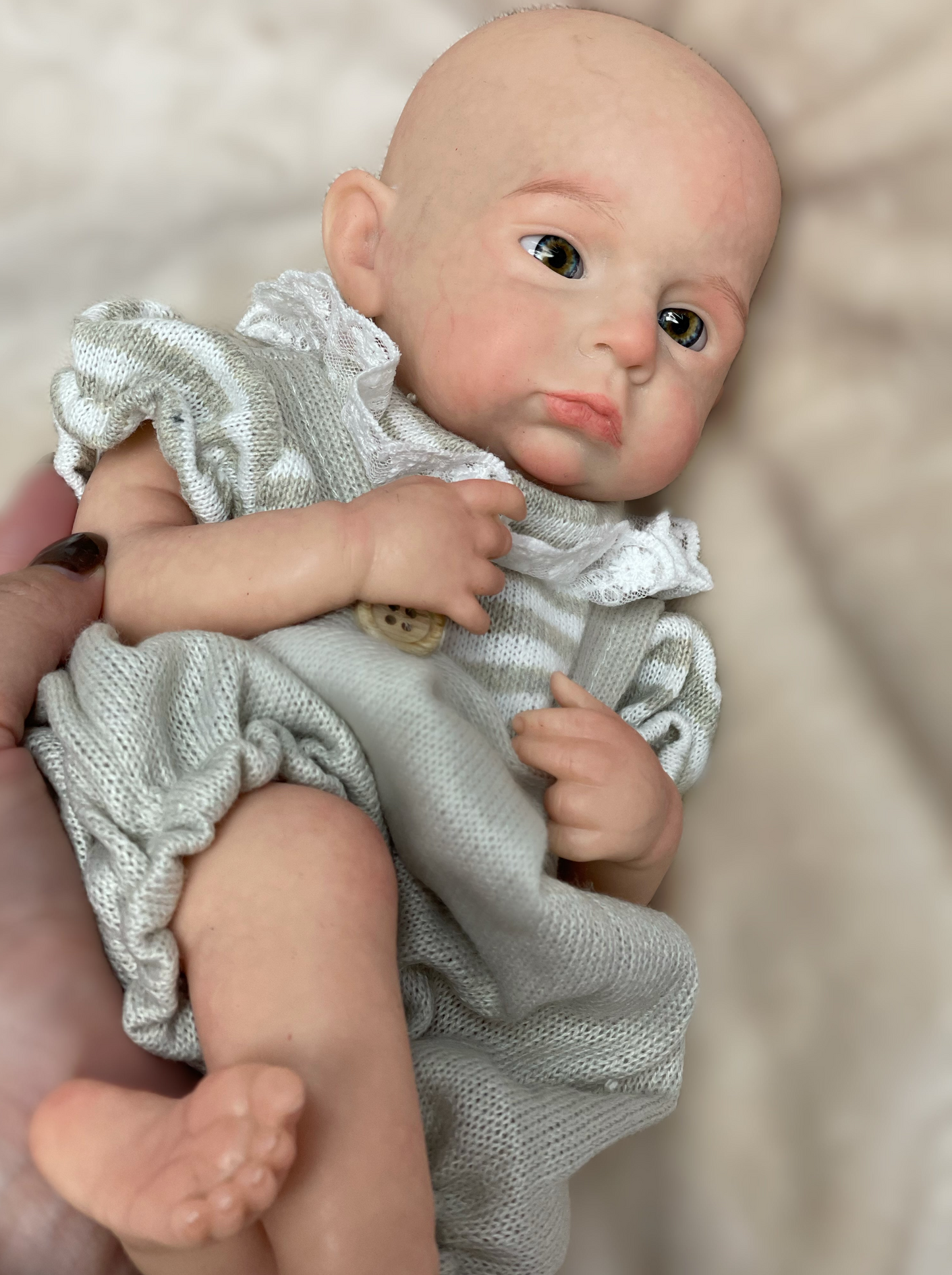 Enchanting Reborn Bebe Doll 13 Inch Cameron Whole Body Silicone With Gentle Touch Feeling For Children Playing And Accompanying