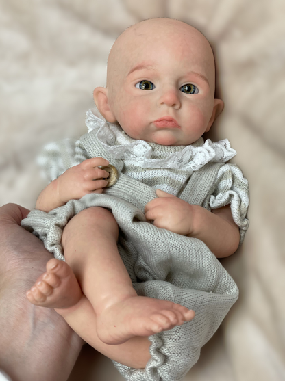 Enchanting Reborn Bebe Doll 13 Inch Cameron Whole Body Silicone With Gentle Touch Feeling For Children Playing And Accompanying