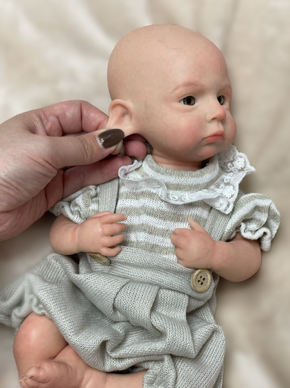 Enchanting Reborn Bebe Doll 13 Inch Cameron Whole Body Silicone With Gentle Touch Feeling For Children Playing And Accompanying