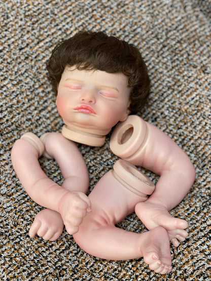 18-20 Inch Reborn Toddler Kits Handmade Baby Doll Unassembled Kits With High Quality Hand Rooted Hair