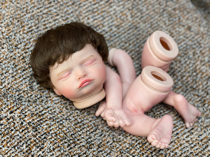 18-20 Inch Reborn Toddler Kits Handmade Baby Doll Unassembled Kits With High Quality Hand Rooted Hair