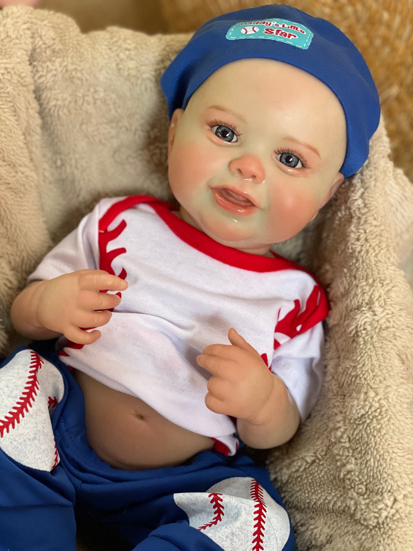 18-20 Inch Lovely Reborn Toddler Bebe Whole Body Vinyl Hand-crafted Lifelike Doll For Anti-stress