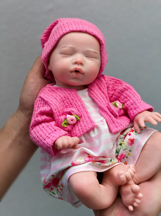 13 Inch Adorable Baby Doll Girls And Boy Full Silicone Reborn Toddler Hand-made Skin Texture With Super Soft Touch Feeling