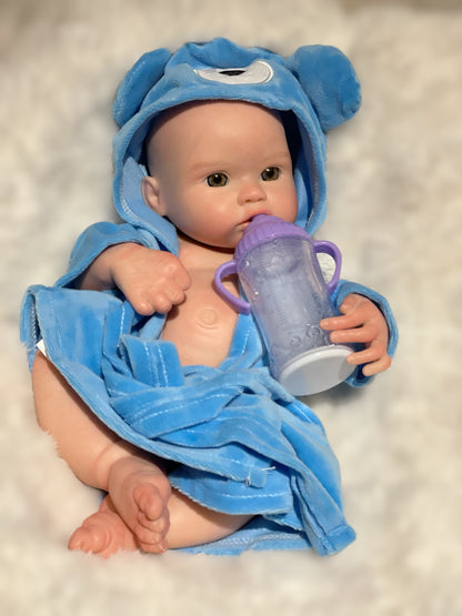 13 Inch Adorable Baby Doll Girls And Boy Full Silicone Reborn Toddler Hand-made Skin Texture With Super Soft Touch Feeling