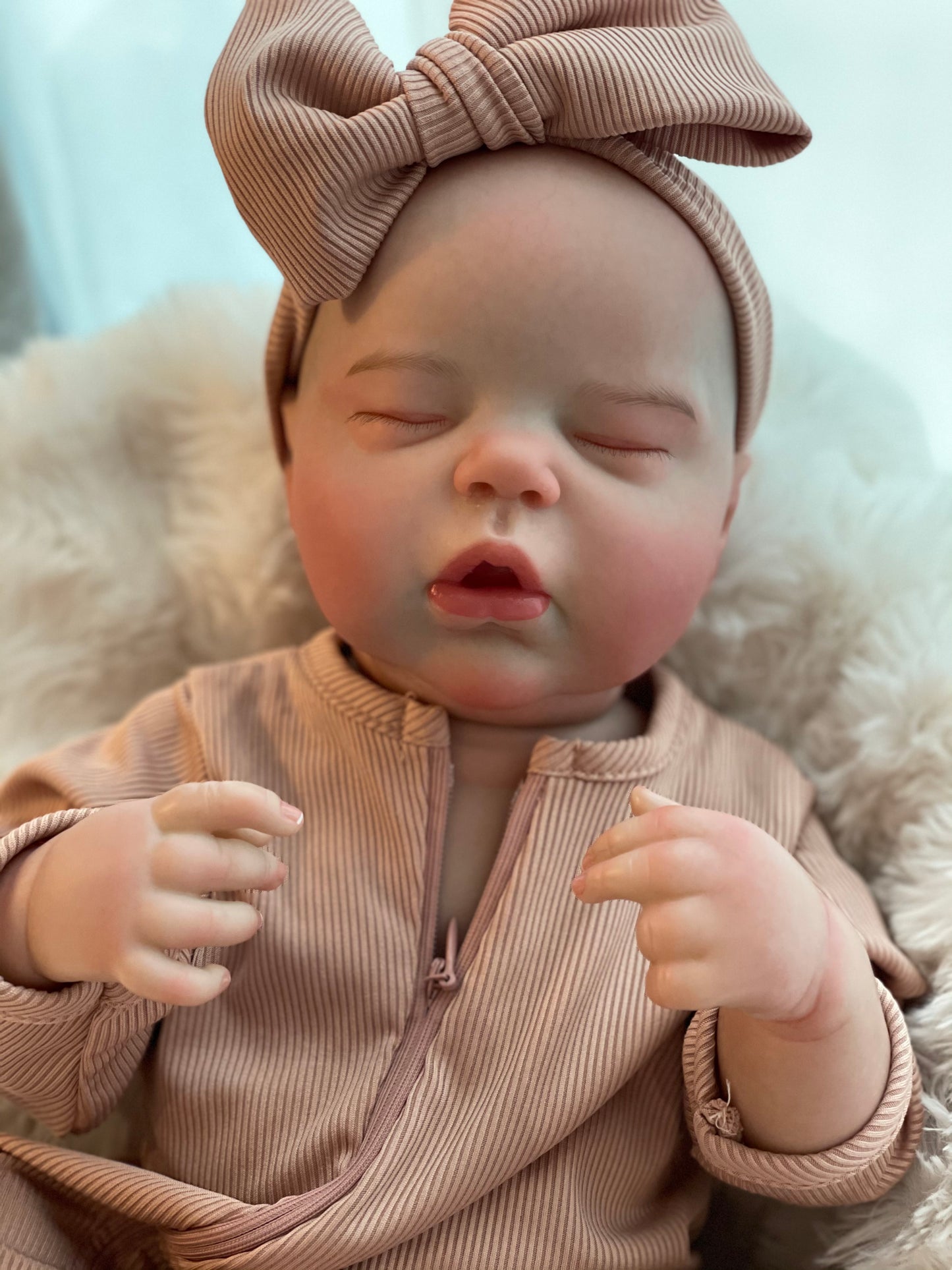 18 Inch Sleeping Baby Doll Hand-painted Skin Texture With Authentic Appearance Reborn Toddler