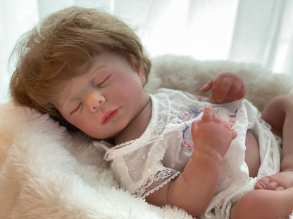 18 Inch Adorable Bebe Girl Whole Body Vinyl Handmade Realistic Skin Texture Reborn Doll For  Collecting