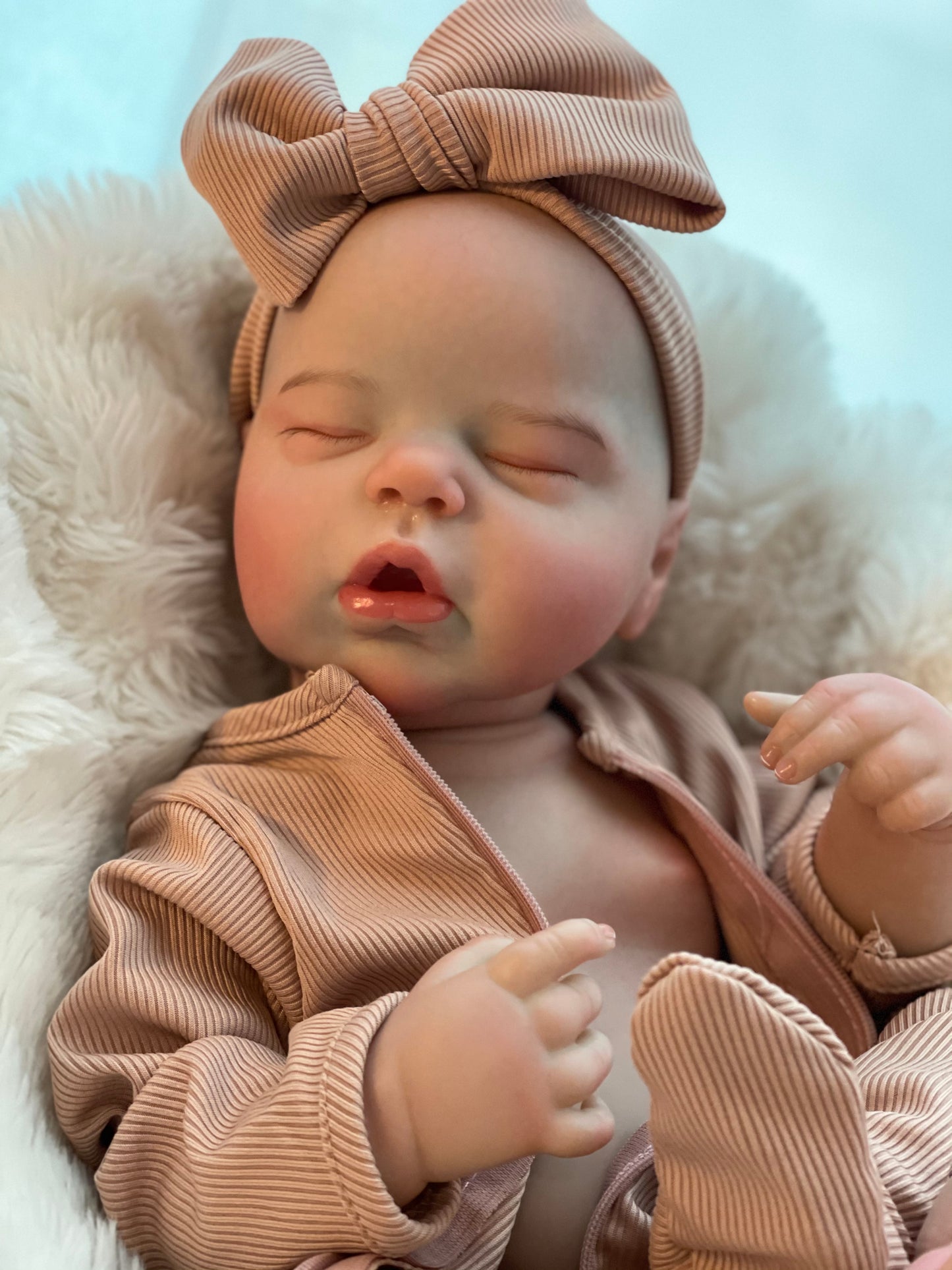 18 Inch Sleeping Baby Doll Hand-painted Skin Texture With Authentic Appearance Reborn Toddler