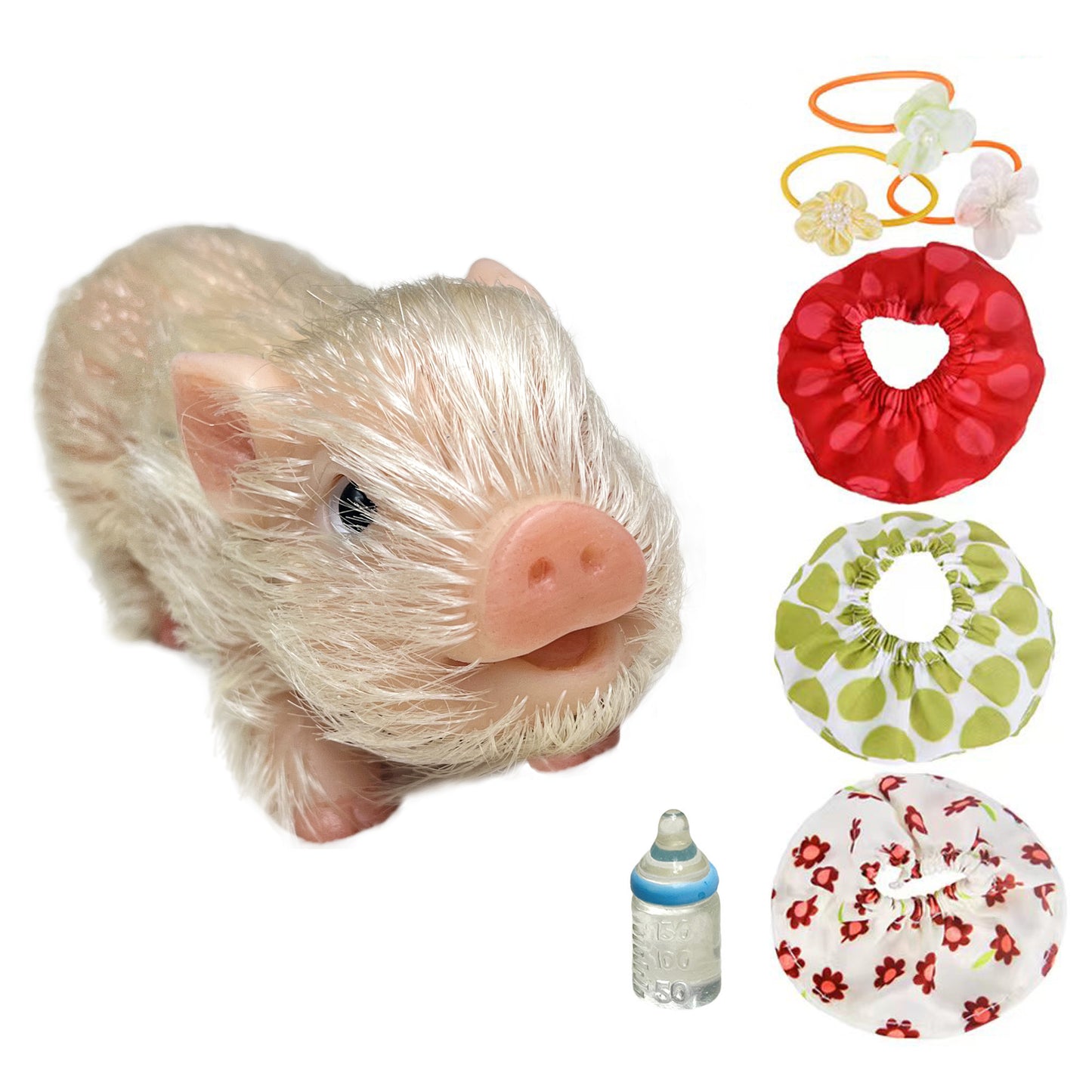 Reborn Pig Dolls, 5 Inch Realistic Newborn Full Silicone Mini Pet Piggy