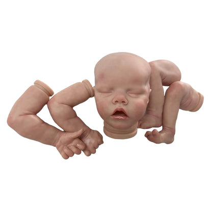 40CM Twins Reborn Doll Kits Handmade Painted Realistic Soft Vinyl Unfinished Reborn Doll Parts Kit Bebé Reborn