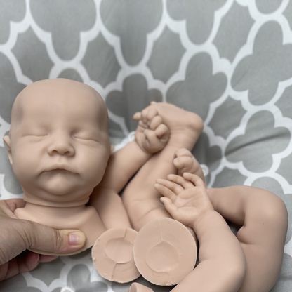 18 Inch Solid Silicone Doll Unpainted Levi Handmade Reborn Baby Doll Kits