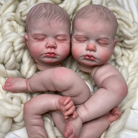 50CM Reborn Doll Kits Close Eyes LouLou Doll Parts Genesis artist Painted