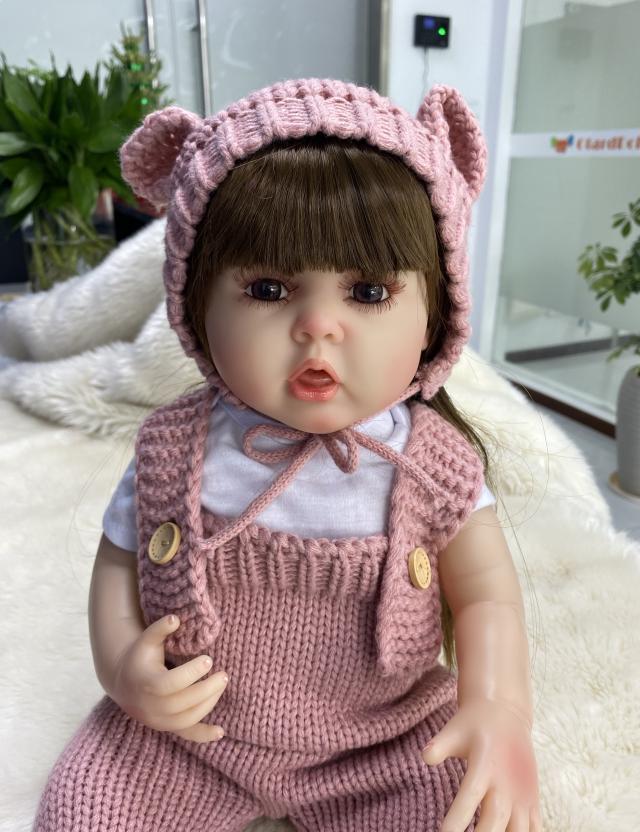 22 Inch Sweet lifelike baby doll Girl toy gift Handmade can take shower babies