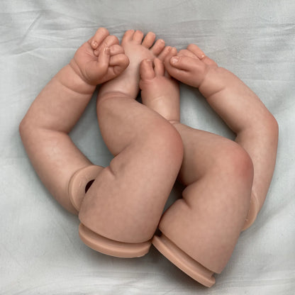 18 Inch Reborn Doll Kits Vivienne Bebe Reborn Unpainted and Painted Parts DIY Blank Accessories De Boneca Acessórios