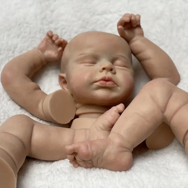 50cm/20 Inch Soft Solid Silicone Reborn Doll Kits - Perfect Gift for Lifelike Baby Doll Lovers!