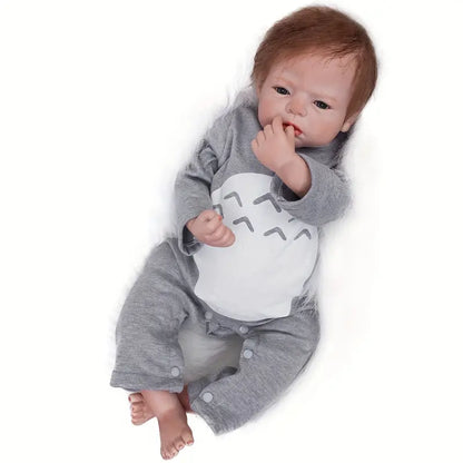 20Inch/50.8Cm Doll, Handmade Painted Realistic Newborn Baby Doll With Rooted Hair, Doll Toys For Kids, Christmas And New Year Gift