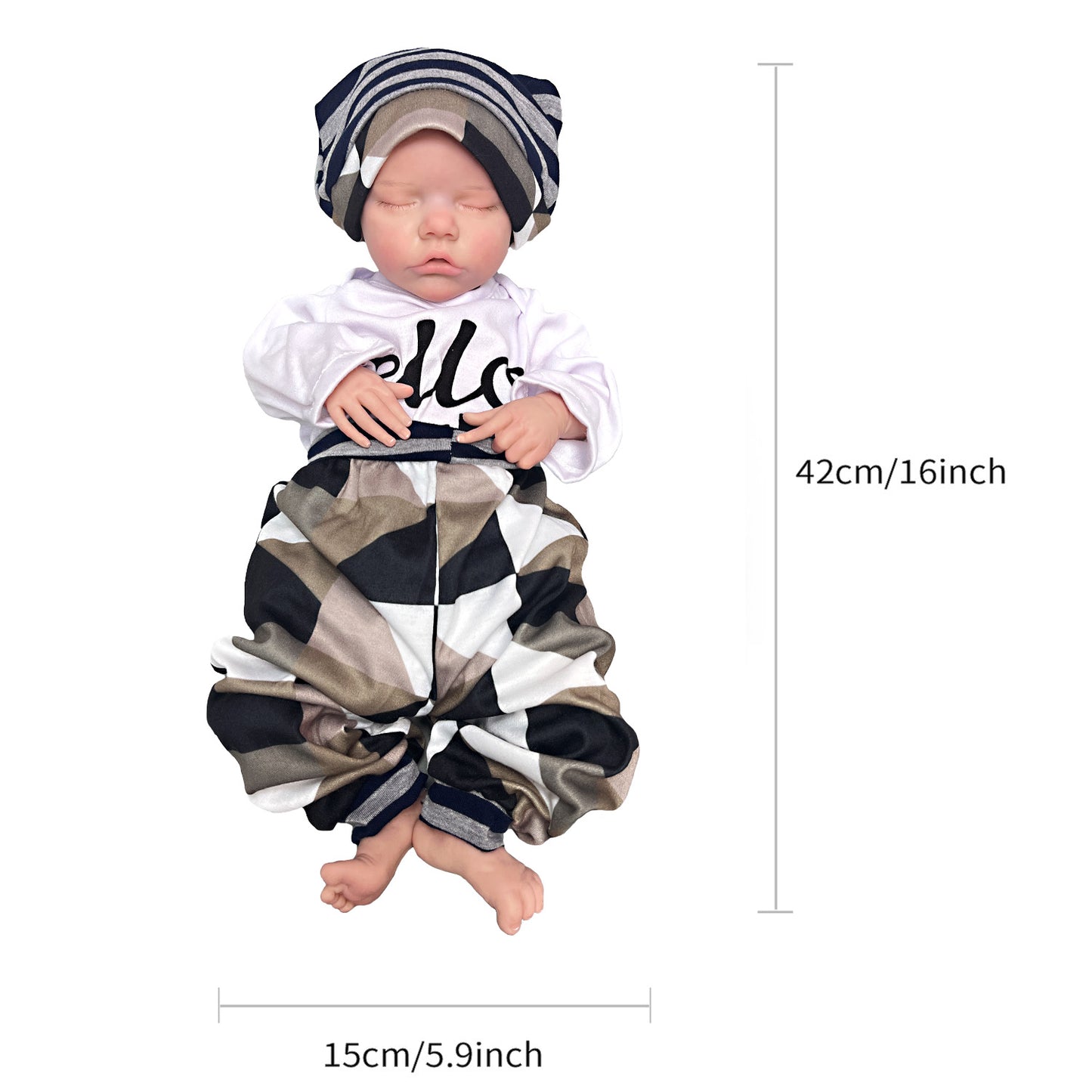 43CM Full Body Soft Solid Silicone Twin B Bebe Reborn Girl 3D Painted Lifelike Real Dolls Boneca Reborn - Reborn With Love Baby Dolls Store