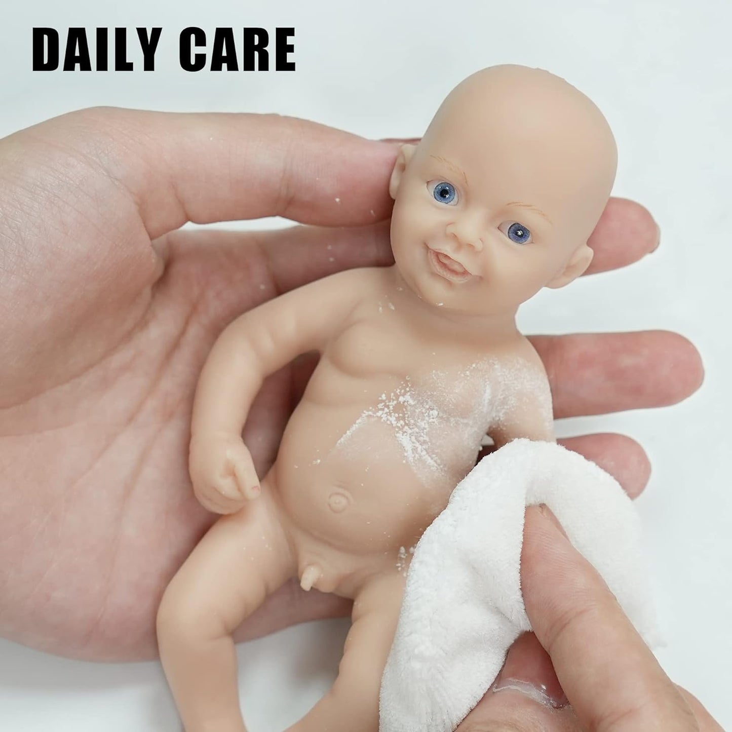 Lovely 6 Inch Palm Newborn Babies Full Body Silicone Boys Reborn Dolls Bebe Reborn Corpo De Silicone Inteiro