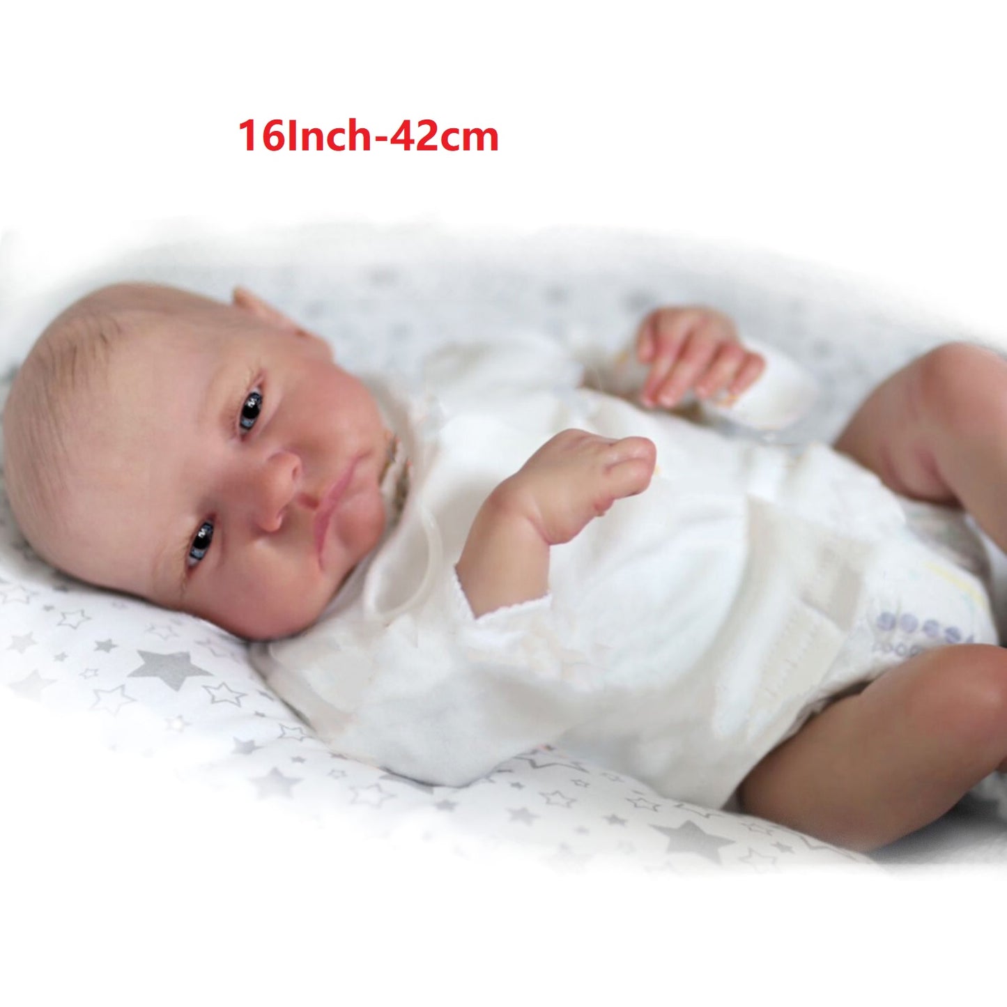 45cm Open Eyes Levi Bebe Reborn Girl Full Body Silicone Vinyl Reborn Baby Doll For Children's Gift - Reborn With Love Baby Dolls Store