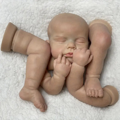 50cm/20 Inch Soft Solid Silicone Reborn Doll Kits - Perfect Gift for Lifelike Baby Doll Lovers!