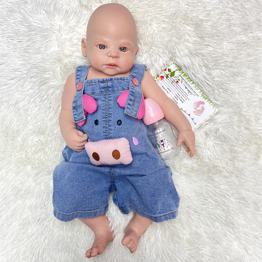 22 Inch Full Body Silicone Reborn Doll Handmade Soft Silicone Realistic - Reborn With Love Baby Dolls Store