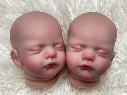 45CM Reborn Baby Dolls Kits Sam Handmade Painted/Genesis Artist Paint Unfinished Soft Vinyl Parts Lifelike Reborn Doll Kit Toy