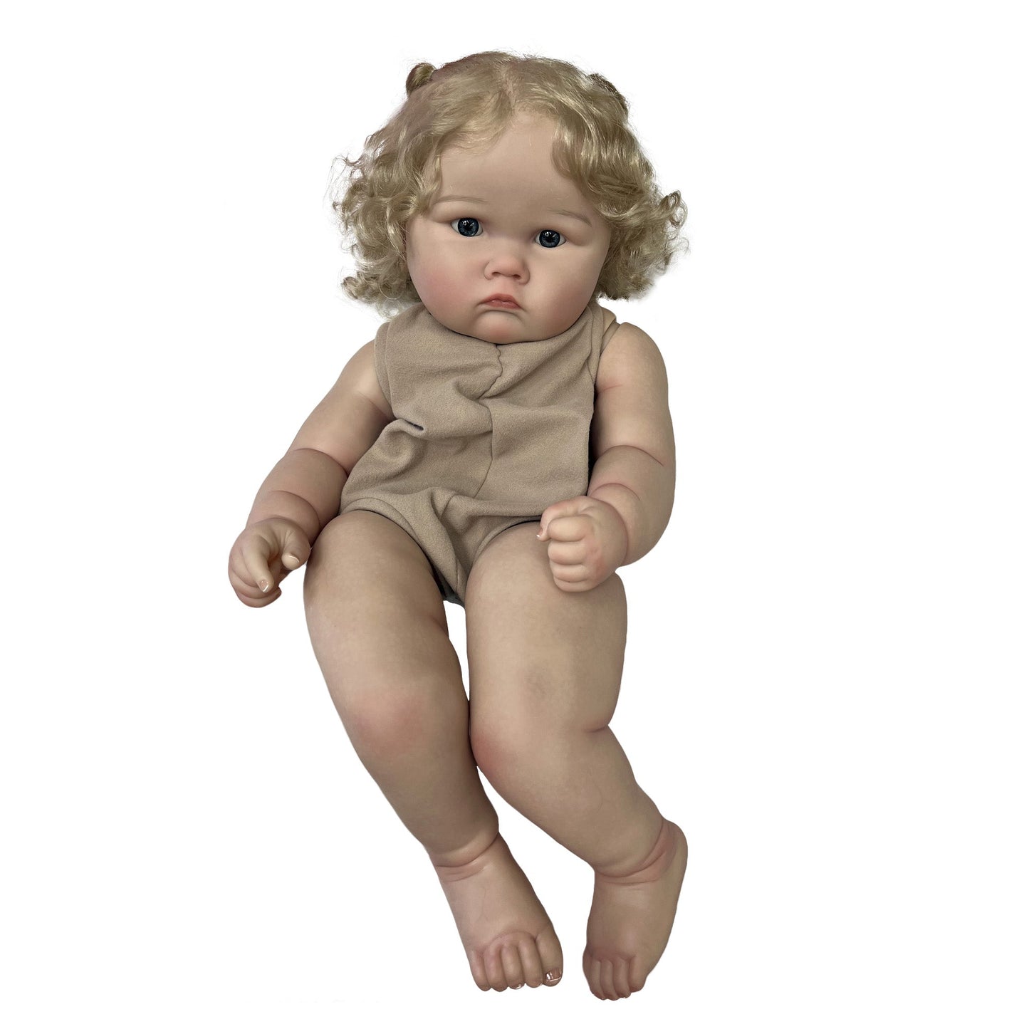 65CM Huge Charlotte Reborn Doll Painted Kits Handmade Rooted Hair Realistic Vinyl Kits Toy Acessórios Kit Bebé Reborn Pеборн Muñecas