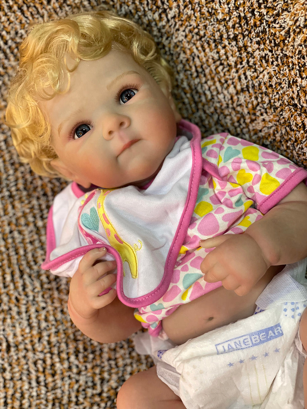 18 Inch Adorable Reborn Toddler Baby Full Body Vinyl Hand Painted Bebe With Lifelike Skin Texture