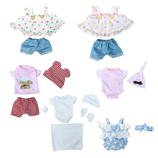 8-11 Inch Mini Size Reborn Baby Doll's Exquisite Outfits With Superior Quality And Cozy Touch Feeling