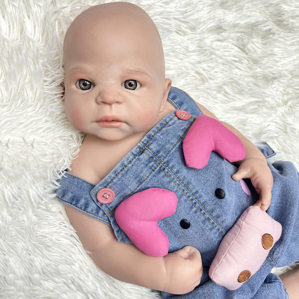 22 Inch Full Body Silicone Reborn Doll Handmade Soft Silicone Realistic - Reborn With Love Baby Dolls Store