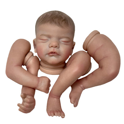 45CM Reborn Baby Dolls Kits Sam Handmade Painted/Genesis Artist Paint Unfinished Soft Vinyl Parts Lifelike Reborn Doll Kit Toy