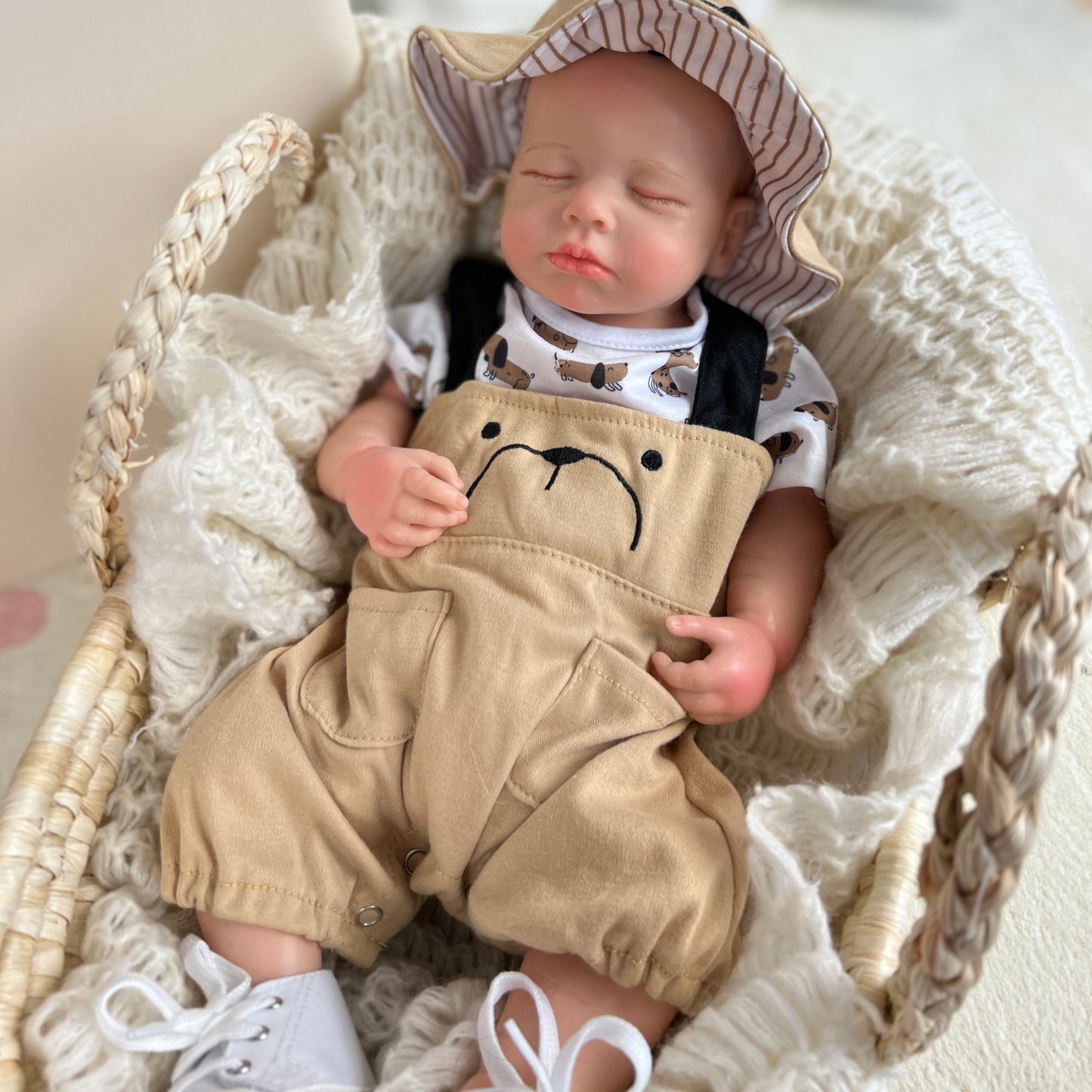 18" 45cm Boy Full Body Soft Solid Silicone Bebe Reborn Dolls Handmade Painted Newborn Baby Doll For Kids Gift