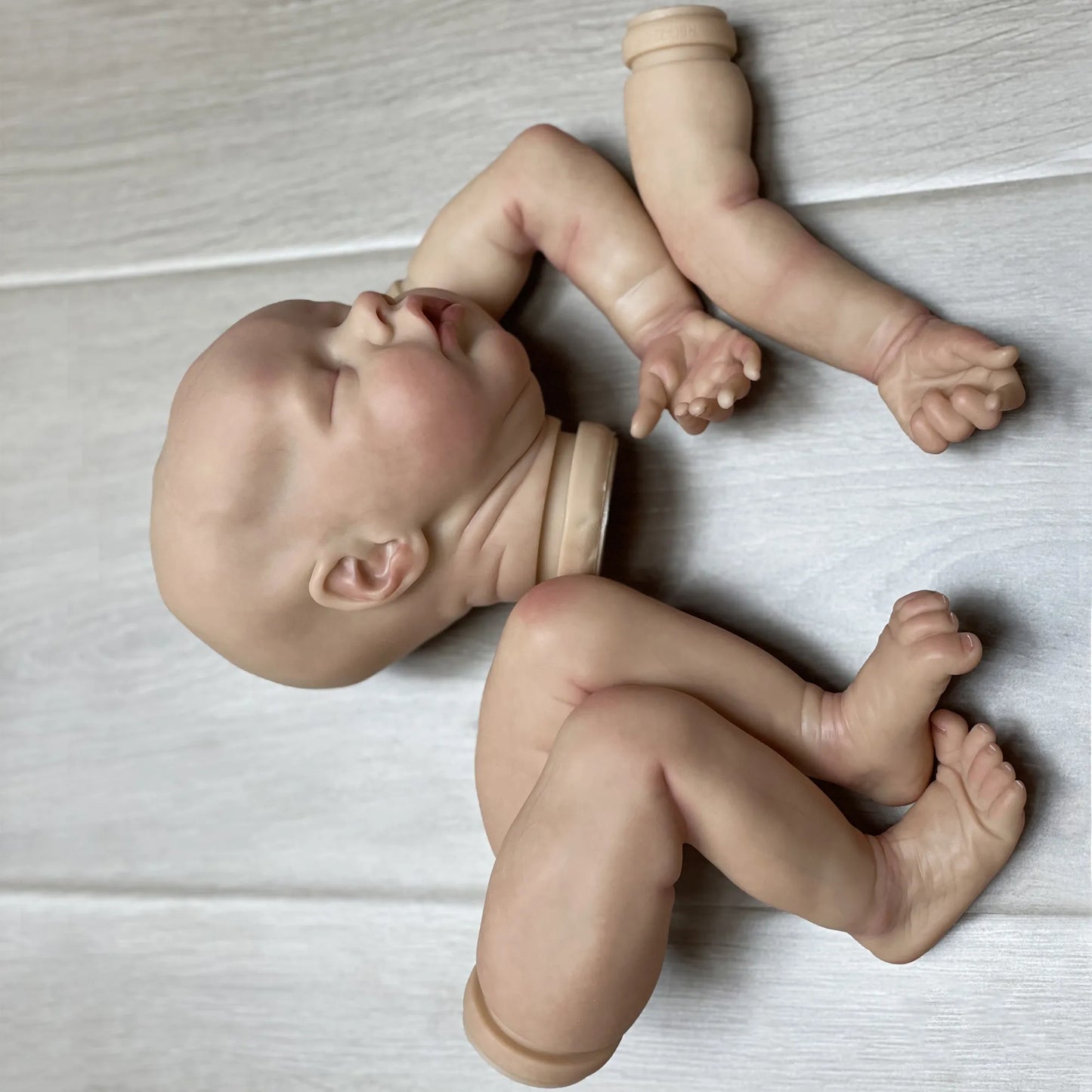 40CM Twins Reborn Doll Kits Handmade Painted Realistic Soft Vinyl Unfinished Reborn Doll Parts Kit Bebé Reborn