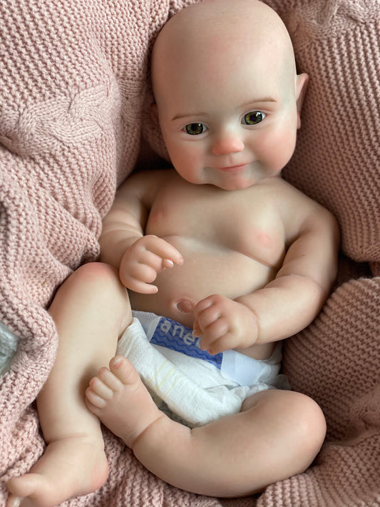 20 Inch Maddie Realistic Full Silicone Reborn Baby Dolls Girl, Real Life Newborn Baby Doll Anatomically Correct Baby Doll Posable Reborn Toddler with Accessories