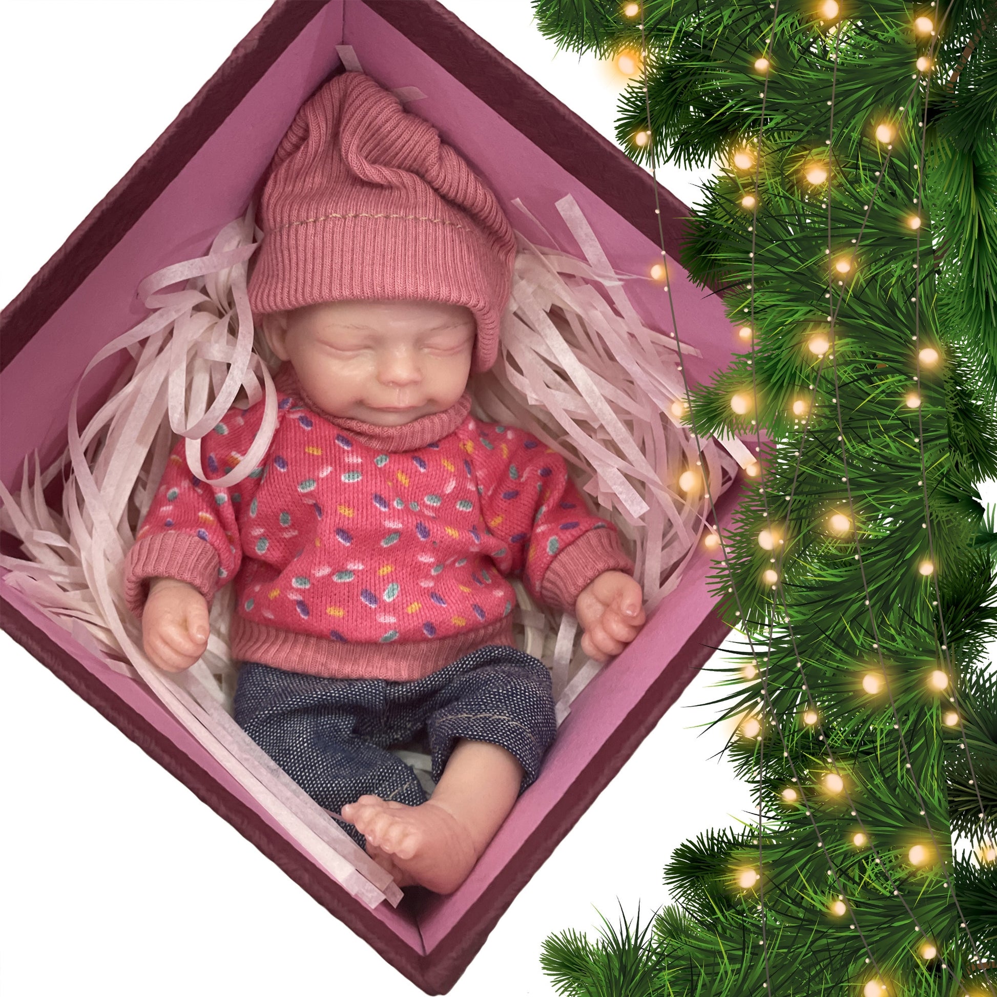 6 Inch Super Cute Mini Palm Silicone Reborn Doll Realistic Baby Reborn Solid Silicone Bebê Reborn - Reborn With Love Baby Dolls Store