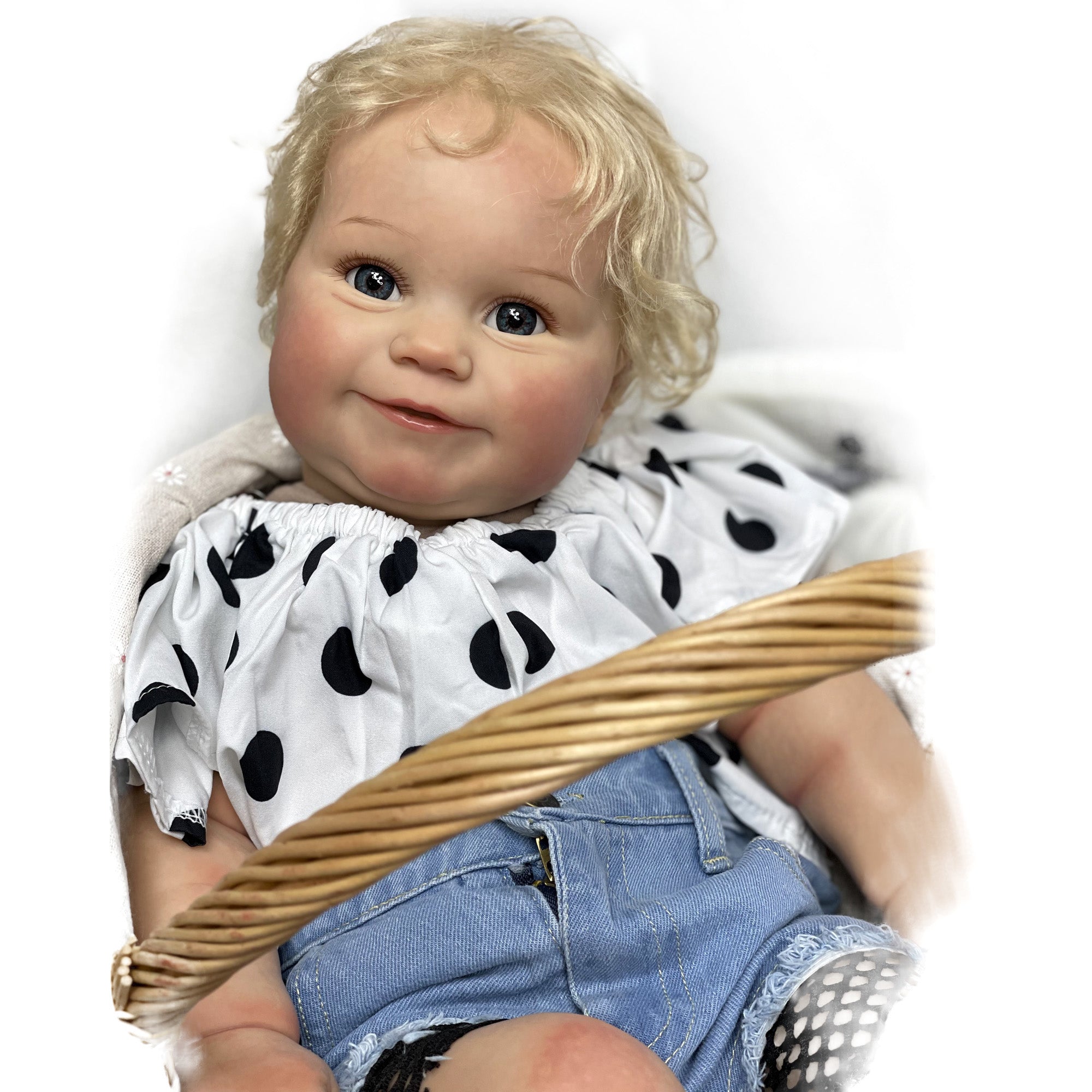 24Inch Maddie Bebe Reborn 3D Painted Skin Baby Doll Toy For Children Gifts - Reborn With Love Baby Dolls Store