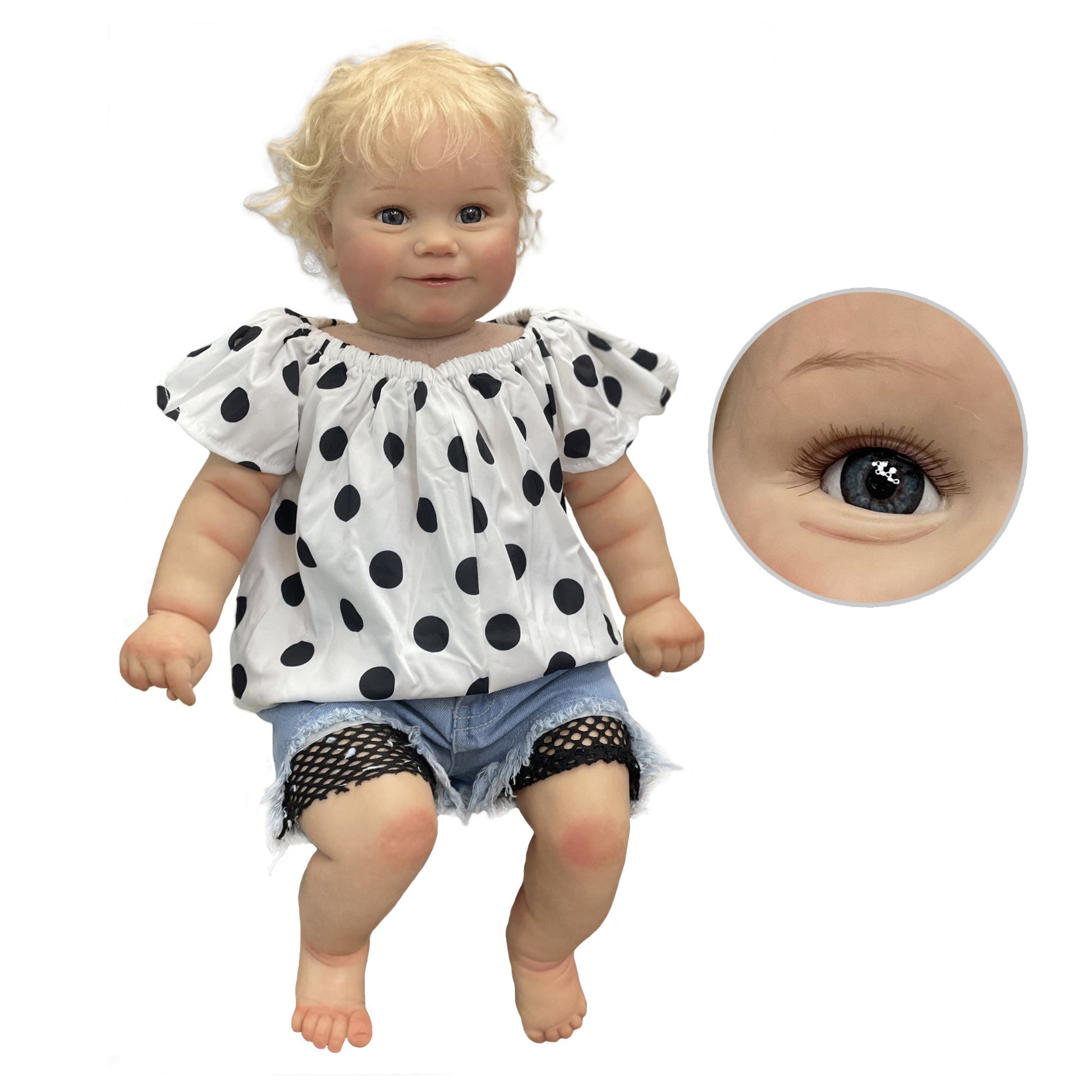 24Inch Maddie Bebe Reborn 3D Painted Skin Baby Doll Toy For Children Gifts - Reborn With Love Baby Dolls Store