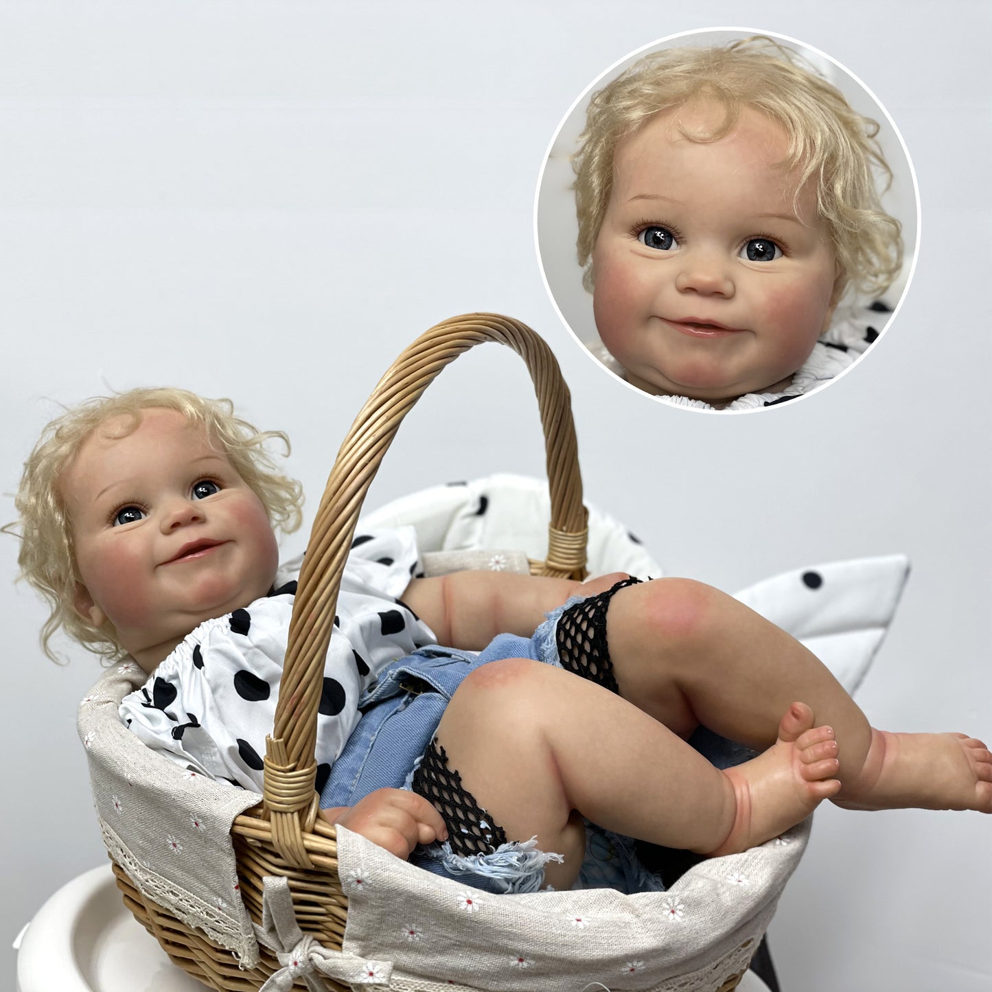 24Inch Maddie Bebe Reborn 3D Painted Skin Baby Doll Toy For Children Gifts - Reborn With Love Baby Dolls Store