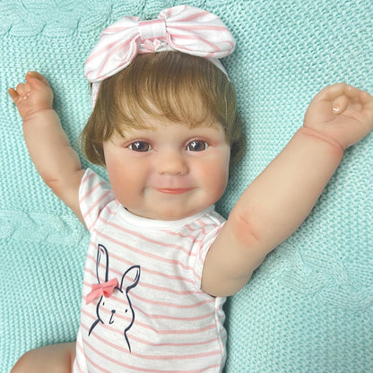 Reborn Baby Dolls, 20 Inch Full Vinyl Lifelike Realistic Newborn Baby Doll That Look Real Handmade Reality Doll Baby for Kids Gift