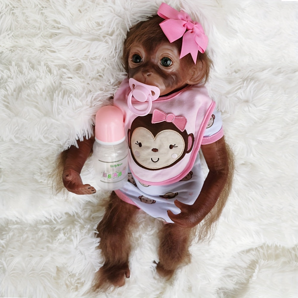 20" Monkey Bebe Reborn Dolls Handmade Cute Reborn Baby Dolls With Soft Touch Toddler Dolls For Kids Birthday Gift - Reborn With Love Baby Dolls Store