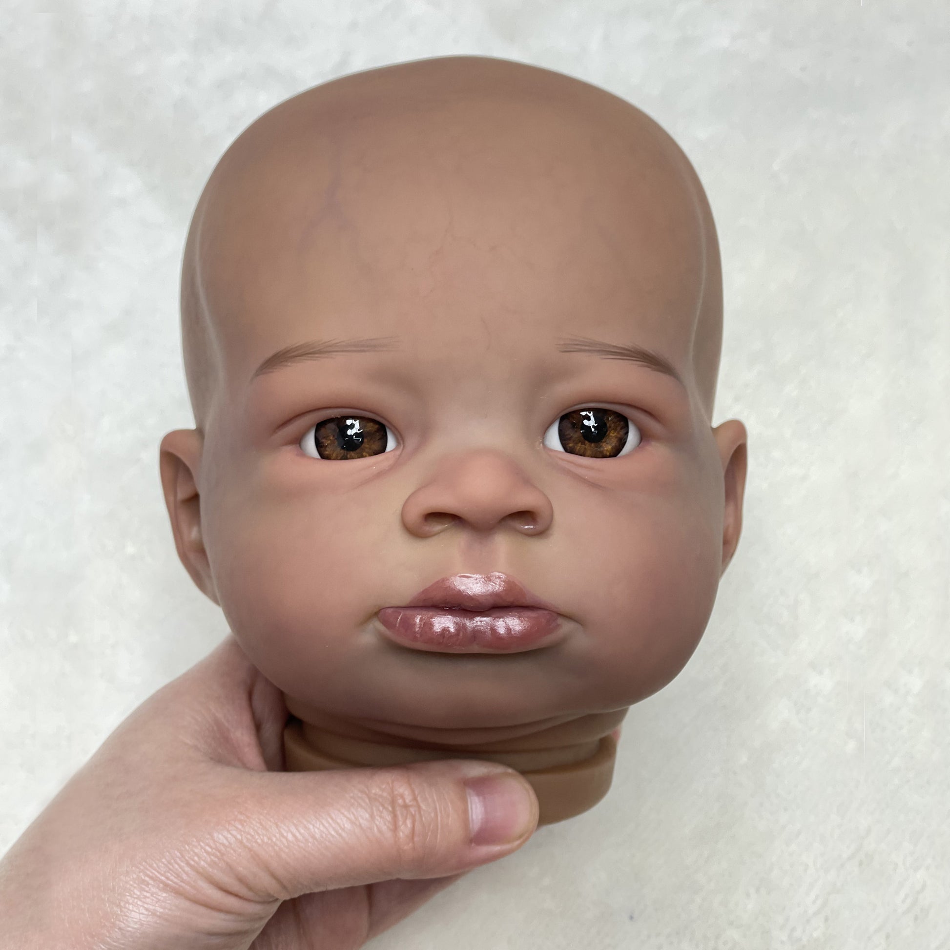 18-20" Black Skin Lanny Reborn Doll Kit Unassembled DIY Dolls Parts Handmade Lifelike Real Bebê Reborn Kit Reborn - Reborn With Love Baby Dolls Store